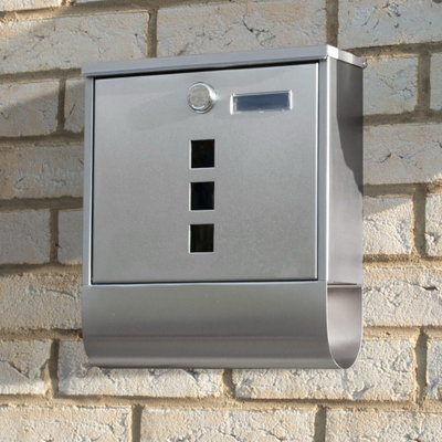 TekBox Wall-Mounted Mailbox - Stainless Steel