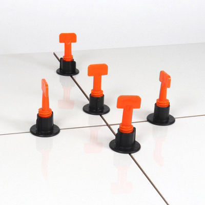 TekTools Reusable Tile levelling System ( T-Lock) Quantity: Pack of 50 + Tool