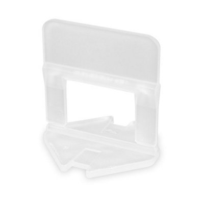 TekTools Tile Levelling System Spacer Clips Size: 1mm (500 Pack)