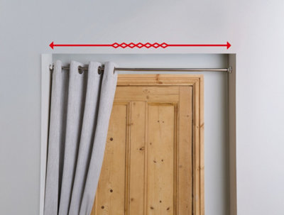 Telescopic Chrome Hanging Rail, Twist & Lock Design, Extends 70 to ...