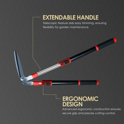 Telescopic Edging Shears 80CM Extendable Long Handle Lawn Edging Shears ...