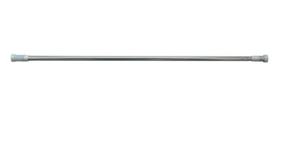 Telescopic Extendable & Adjustable Short Metal Tension Bath Rod with No Drilling Shower Curtain Pole Chrome 110 - 200
