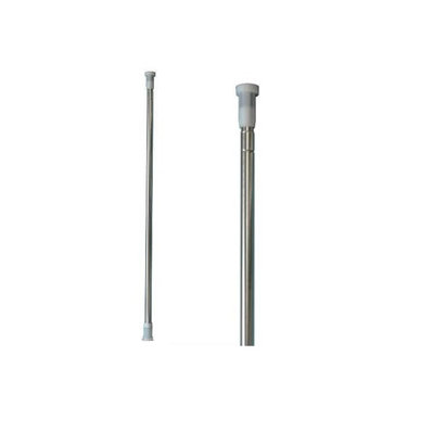 Telescopic Extendable & Adjustable Short Metal Tension Bath Rod with No Drilling Shower Curtain Pole Chrome 140 - 260