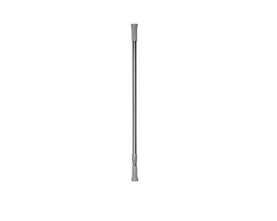 Telescopic Extendable & Adjustable Short Metal Tension Bath Rod with No Drilling Shower Curtain Pole Chrome 140 - 260 - 3
