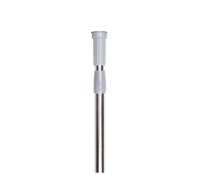 Telescopic Extendable & Adjustable Short Metal Tension Bath Rod with No Drilling Shower Curtain Pole Chrome 140 - 260 - 6