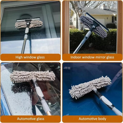Telescopic Extendable Window Cleaner Equipment Glass Cleaning 4.5m ...