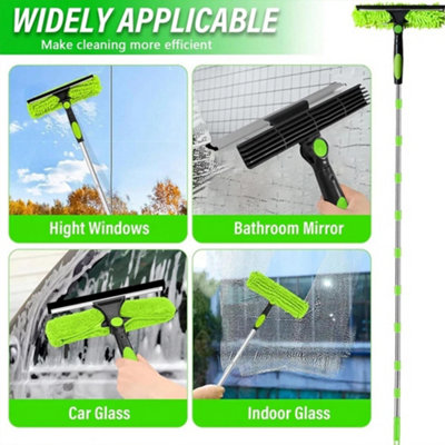 Telescopic Extendable Window Cleaner Equipment Glass Cleaning 4.5m ...