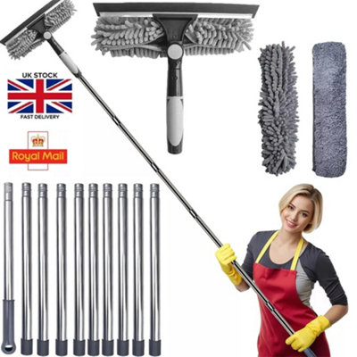 Telescopic Extendable Window Cleaner Equipment Glass Cleaning 4.5m ...
