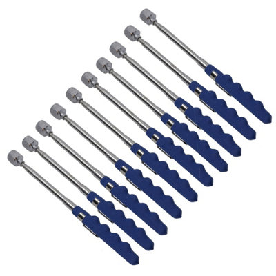 Telescopic Extending Magnetic Pick Up Tool 7.5kg (16lb) Extends 180mm - 770mm 10pc