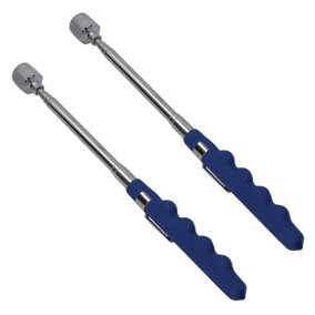 Telescopic Extending Magnetic Pick Up Tool 7.5kg (16lb) Extends 180mm - 770mm 2pc