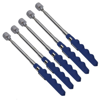 Telescopic Extending Magnetic Pick Up Tool 7.5kg (16lb) Extends 180mm - 770mm 5pc