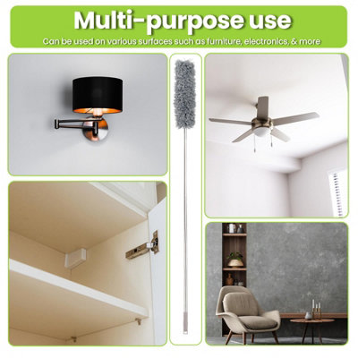 Telescopic Feather Duster With Extendable Handle - 6
