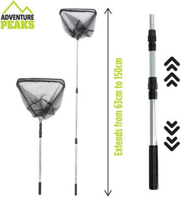 Telescopic Fishing Net Foldable Landing Net for Fishing Knotless Micro ...