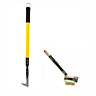 Telescopic Garden Patio Paving Decking Slab Weeder and Mini Wire Weed Brush