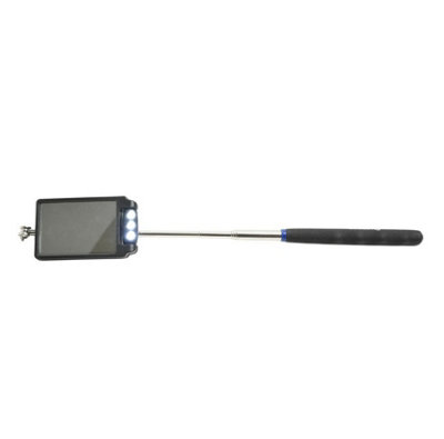 Telescopic Inspection mirror 3 LED light 50x80mm Extends 300-800mm ...