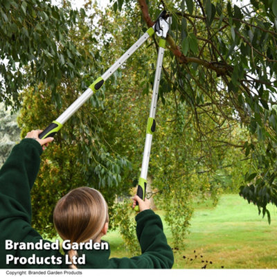Telescopic Long Reach Anvil Lopper, Precise Cutting, Lightweight Extendable Reach up to 98cm, Comfort Grip Handles Garden Gear