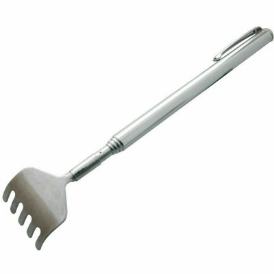 Telescopic Metal Back Scratcher Extending Five Prong Rake with Pocket ...
