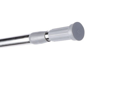 Telescopic Metal Shower Curtain Rod Pole For Bathroom Size: 140 - 260 - 5