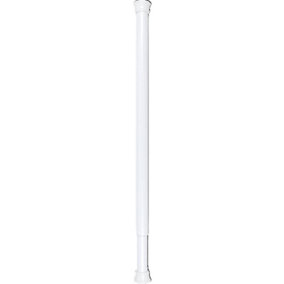 Telescopic Metal Shower Curtain Rod Pole For Bathroom White 140 - 260