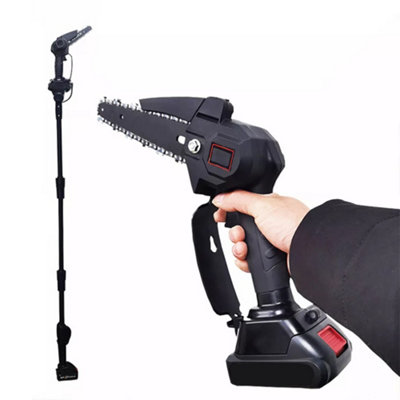 Telescopic Pole Chainsaw Long Reach Electric Tree Pruner Trimmer Branch