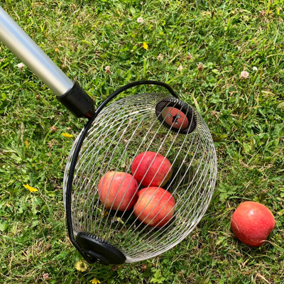 Telescopic Rolling Apple Collector with Bucket Clip