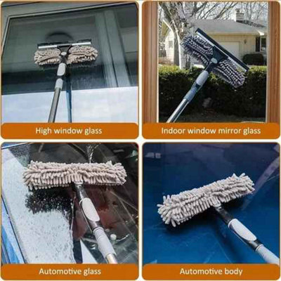 Telescopic window cleaner kit, glass cleaning squeegee and washer ...