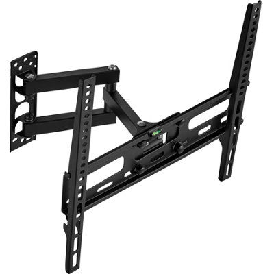 Television Bracket - 26-75 inch screens, extendable, tilt, swivel TV wall mount - black