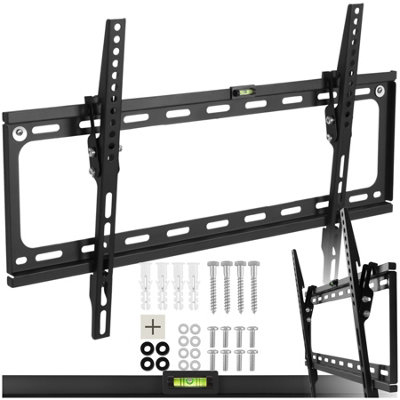 Television Bracket - 32-100 inch screens, tiltable, width-adjustable TV wall mount 70 kg - black