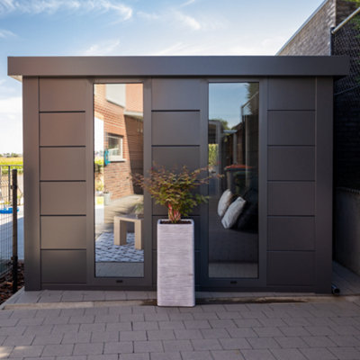 Telluria Luminato Steel Garden Room - 2.4m x 2.4m (8x8ft)