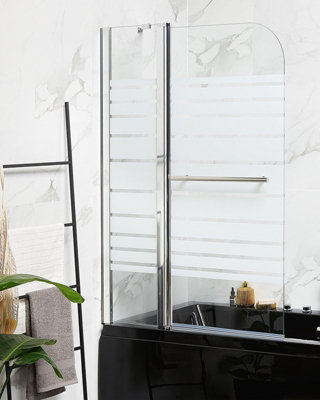 Tempered Glass Shower Bath Screen 140 x 120 cm TUAPI