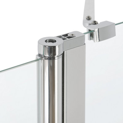 Tempered Glass Shower Bath Screen 140 x 120 cm TUAPI - 7