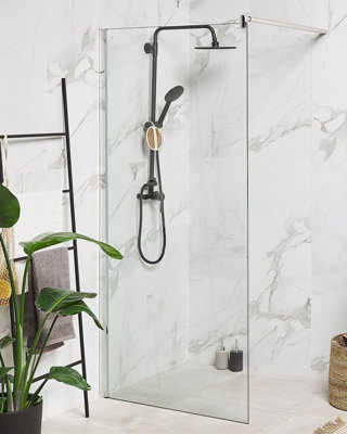 Tempered Glass Shower Screen 90 x 190 cm AHAUS