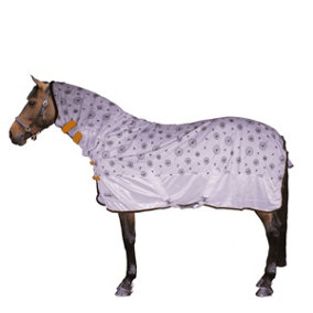 Tempest Dandelions Horse Combo Fly Rug White/Blue (54in)