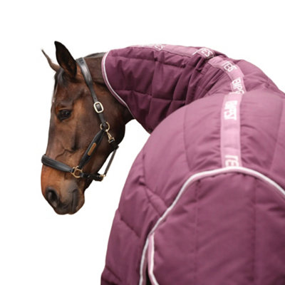 Tempest Original Combo Neck Horse Stable Rug & Neck Burgundy (7 3