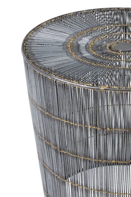 Templar Natural Wireframe Side Table