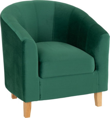 Tempo Tub Chair Emerald Green Velvet