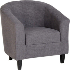 Tempo Tub Chair in Grey Fabric designed to fit seamlessly in any living area