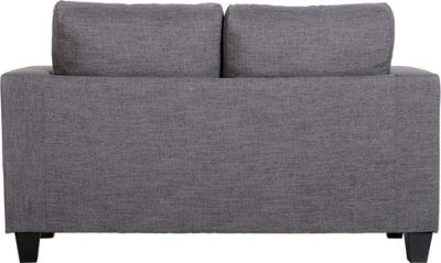 Tempo Two Seater Sofa in Grey Fabric Contemporary and minimalist