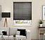 Temporary Dim Out Pleated Blind Shade 200cm Drop 100cm Width Charcoal Grey Pleated Blind