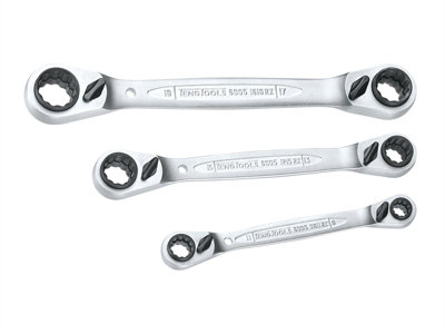 Teng 6503RX Multi Ratchet Ring Spanner Set of 3 8-19mm TEN6503RX