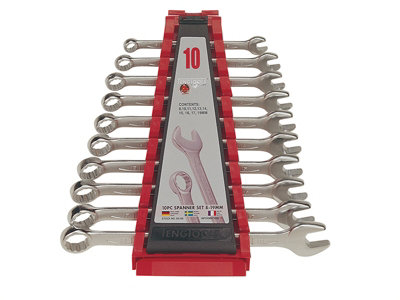 Teng 6510A Combination Spanner Set, 10 Piece TEN6510A