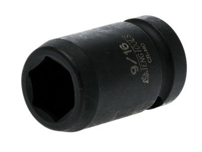 Teng 920118 Impact Socket Hexagon 6-Point 1/2in Drive 9/16in TEN920118N