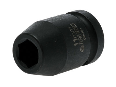 Teng 920511N Impact Socket Hexagon 6-Point 1/2in Drive 11mm TEN920511N