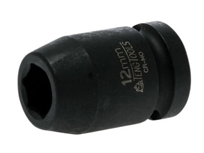 Teng 920512N Impact Socket Hexagon 6-Point 1/2in Drive 12mm TEN920512N