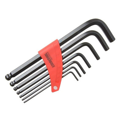 Teng Ball Point Hex Key Set Of 7 Multi Colour (Set of 7 Metric (2.5-10mm))