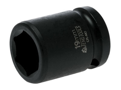 Teng - Impact Socket Hexagon 6-Point 1/2in Drive 19mm