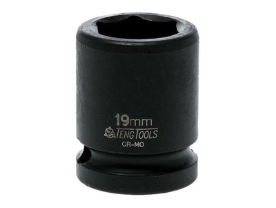 Teng Impact Socket Hexagon 6-Point 1/2in Drive 19mm