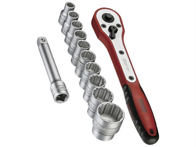 Teng M1212N1 M1212N1 Basic Socket Set of 12 1/2in Drive TENM1212N1