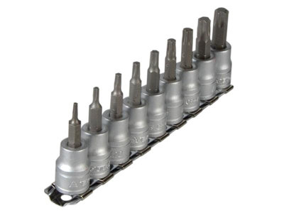 Teng M3813Tx External Torx Socket Clip Rail Set - 9 Pieces for 3/8 Inch ...