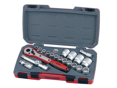 Teng T1221 T1221 Socket Set of 21 Metric 1/2in Drive TENT1221